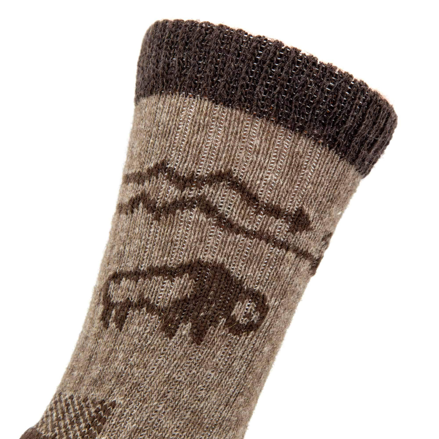 Yellowstone Bison/Merino Crew Socks Bison Footwear The Buffalo Wool Co. 