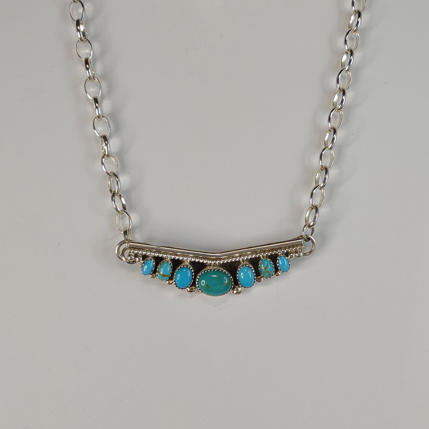 Turquoise row Necklaces