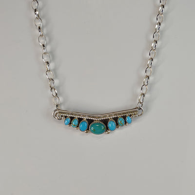 Turquoise row Necklaces