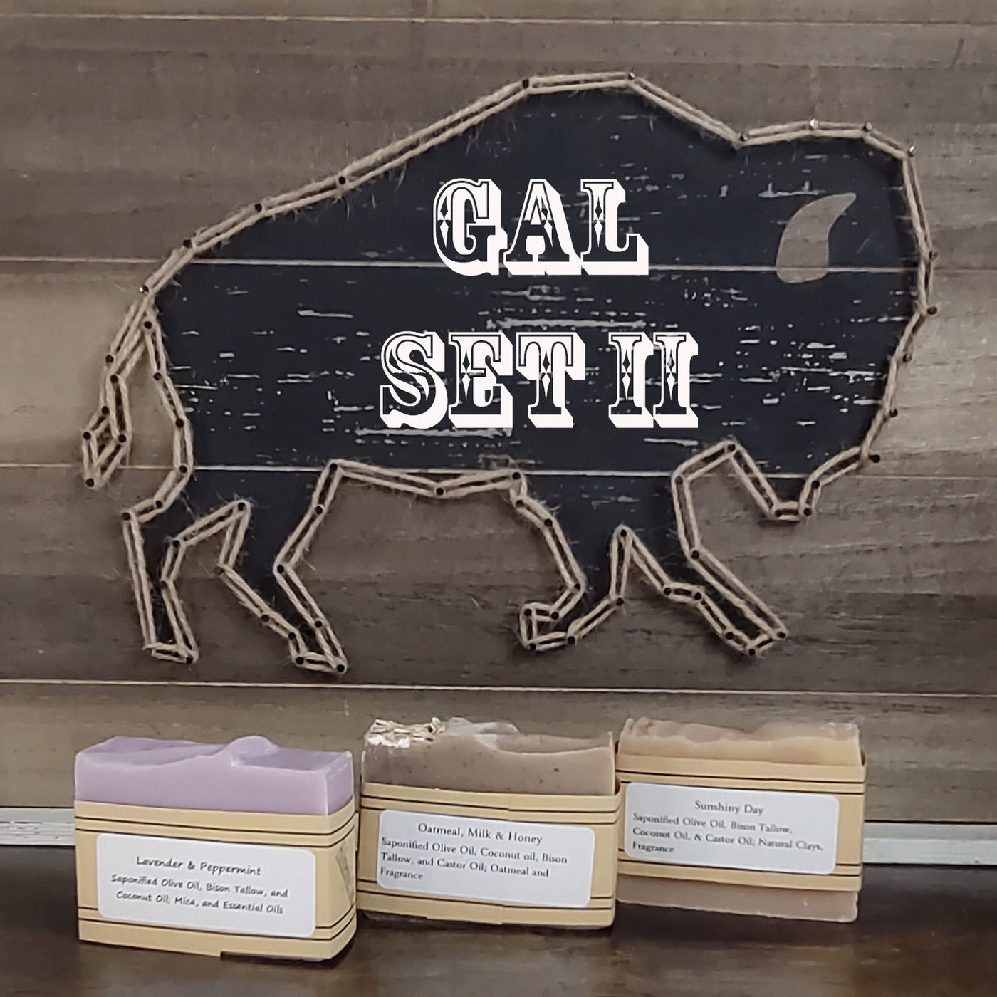 Handmade Bison Tallow Soap Sets by Holmestyle Homestead