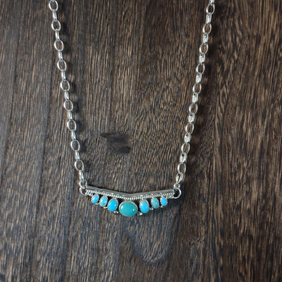 Turquoise row Necklaces