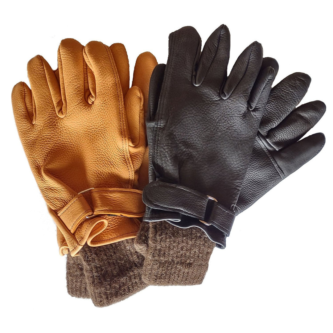 IL BISONTE／wool-glove Buyce Leather - insulated bison leather “Utility” gloves