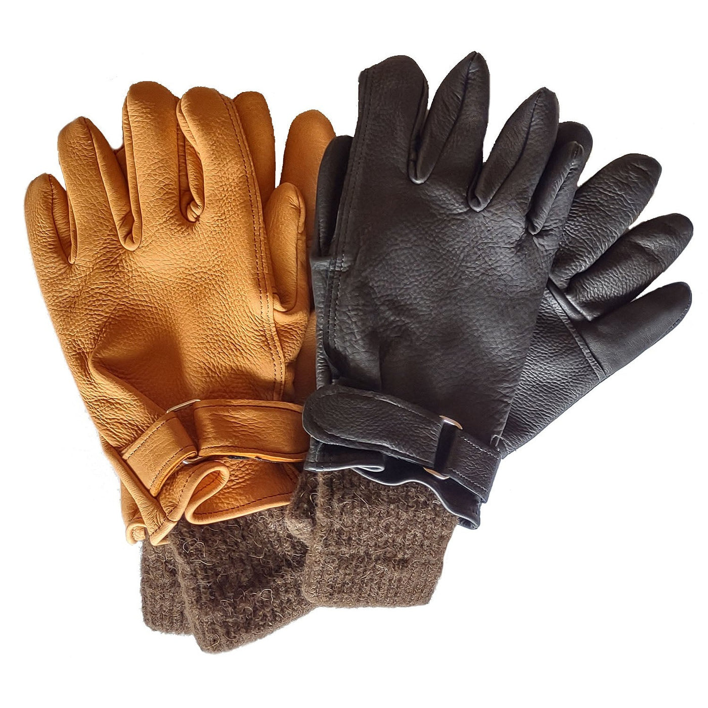 Combo glove set; Bison liner glove with deerskin over glove
