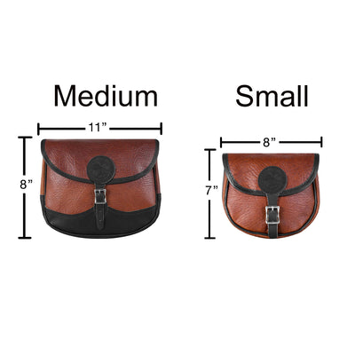 Bison Leather Shell Purse