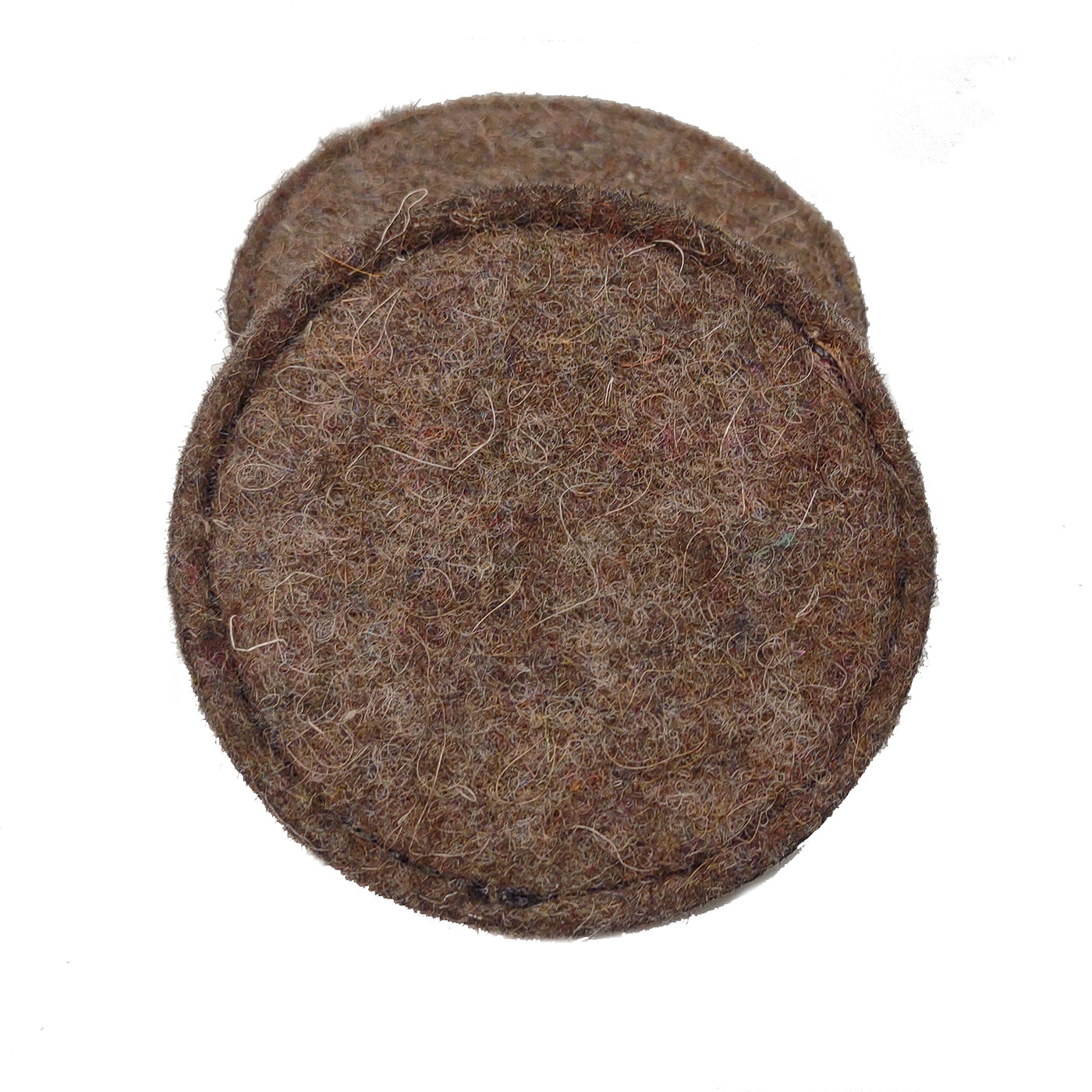 Bison leather and felt coasters
