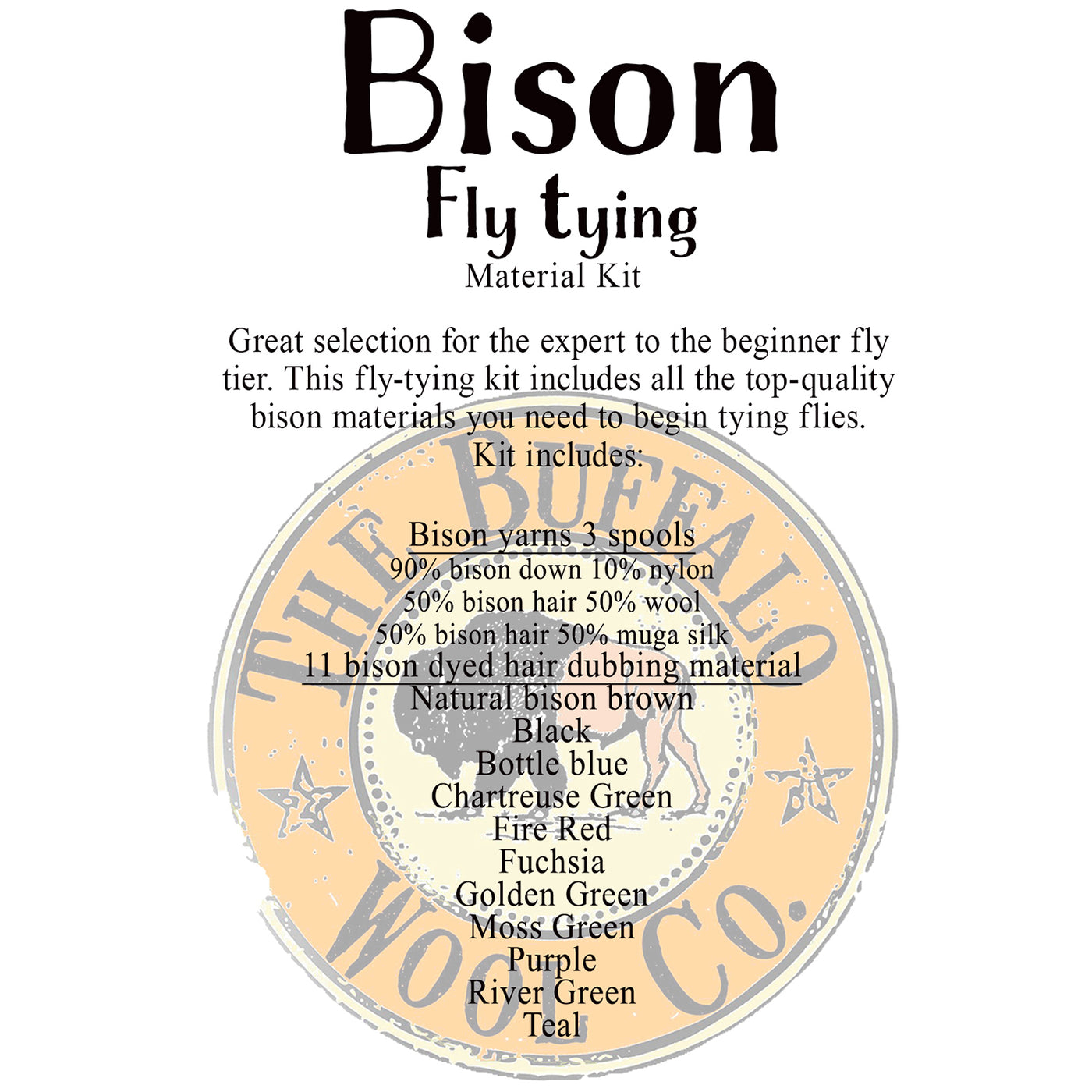 Ultimate Bison Fly Tying Kit