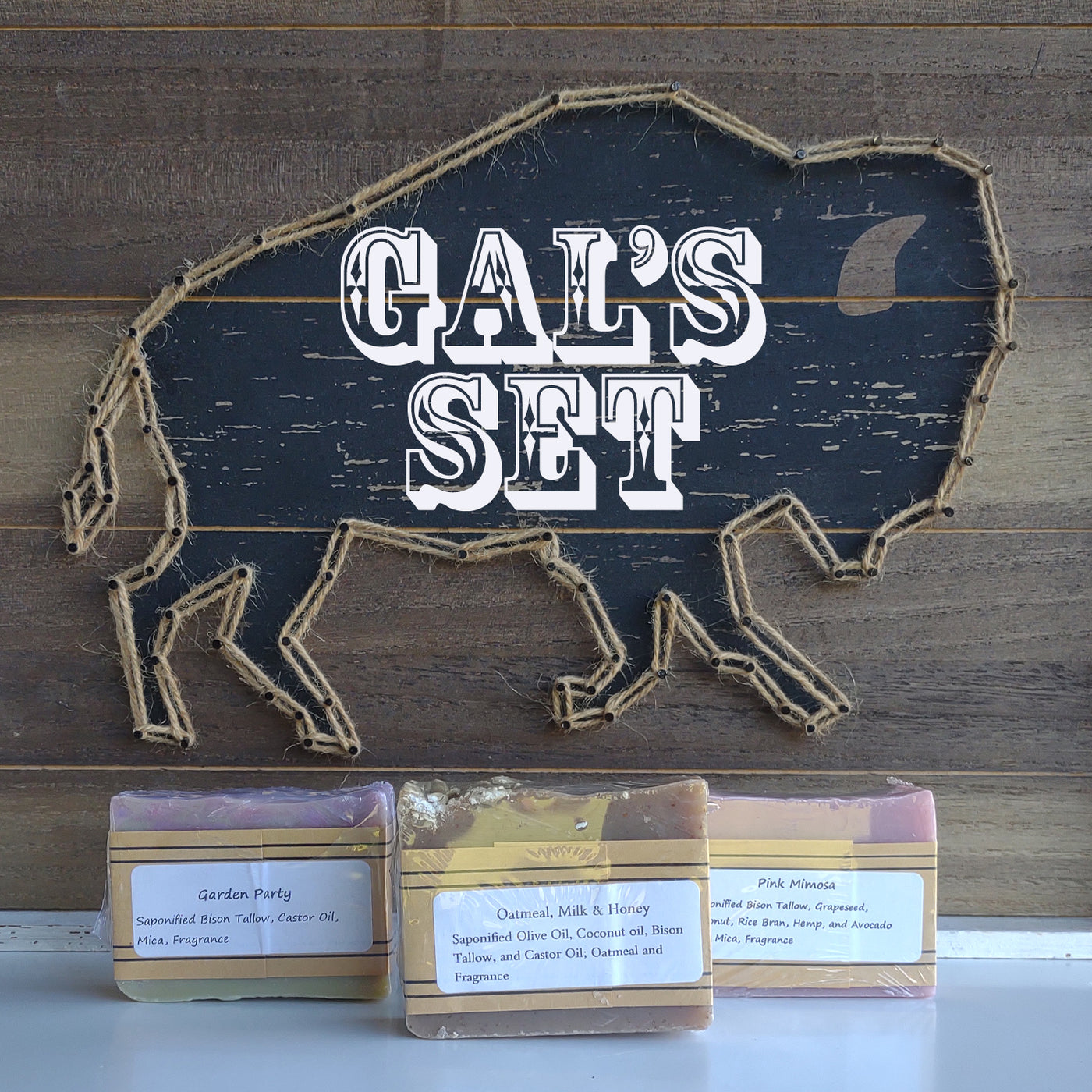 Handmade Bison Tallow Soap Sets by Holmestyle Homestead