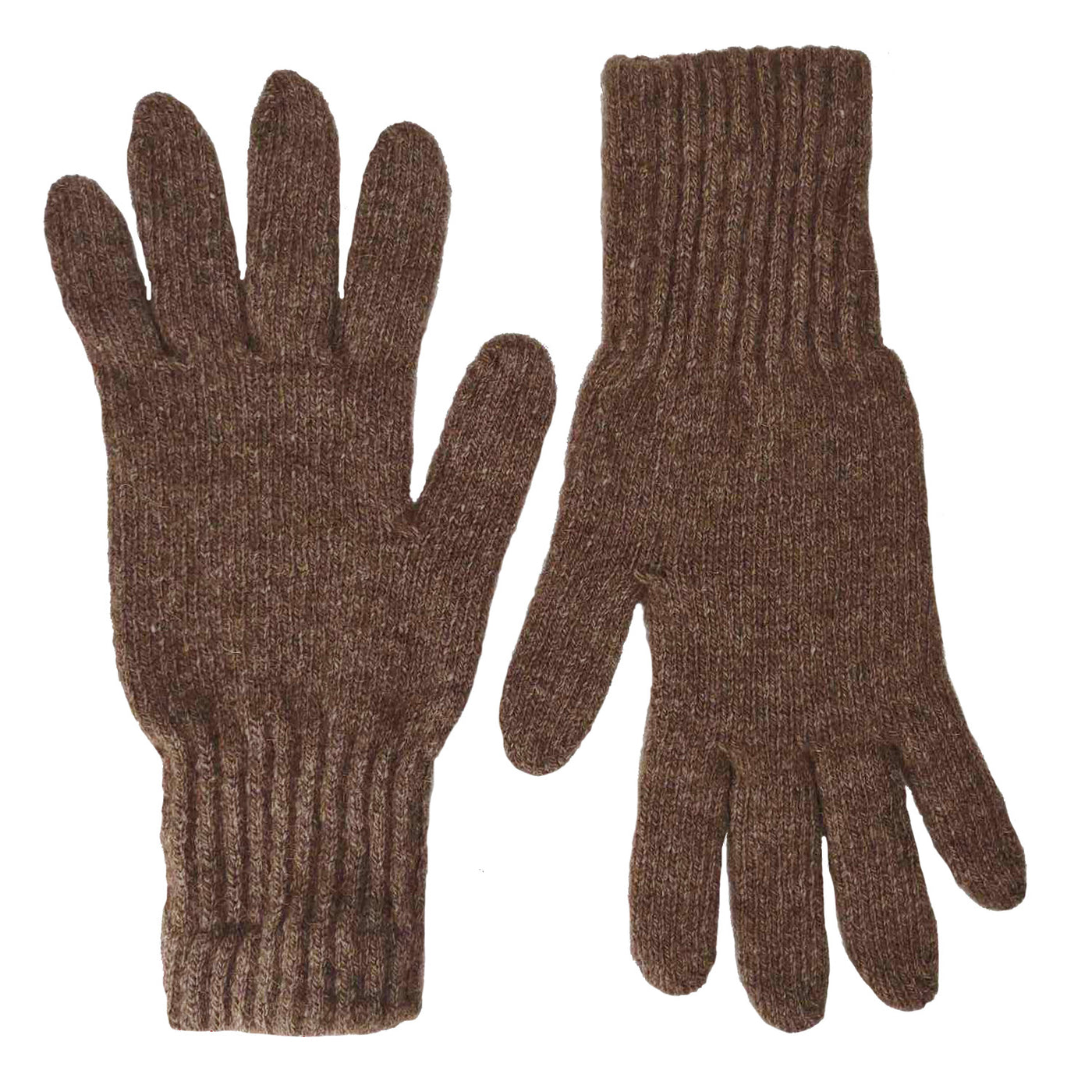 Bison and wool gloves