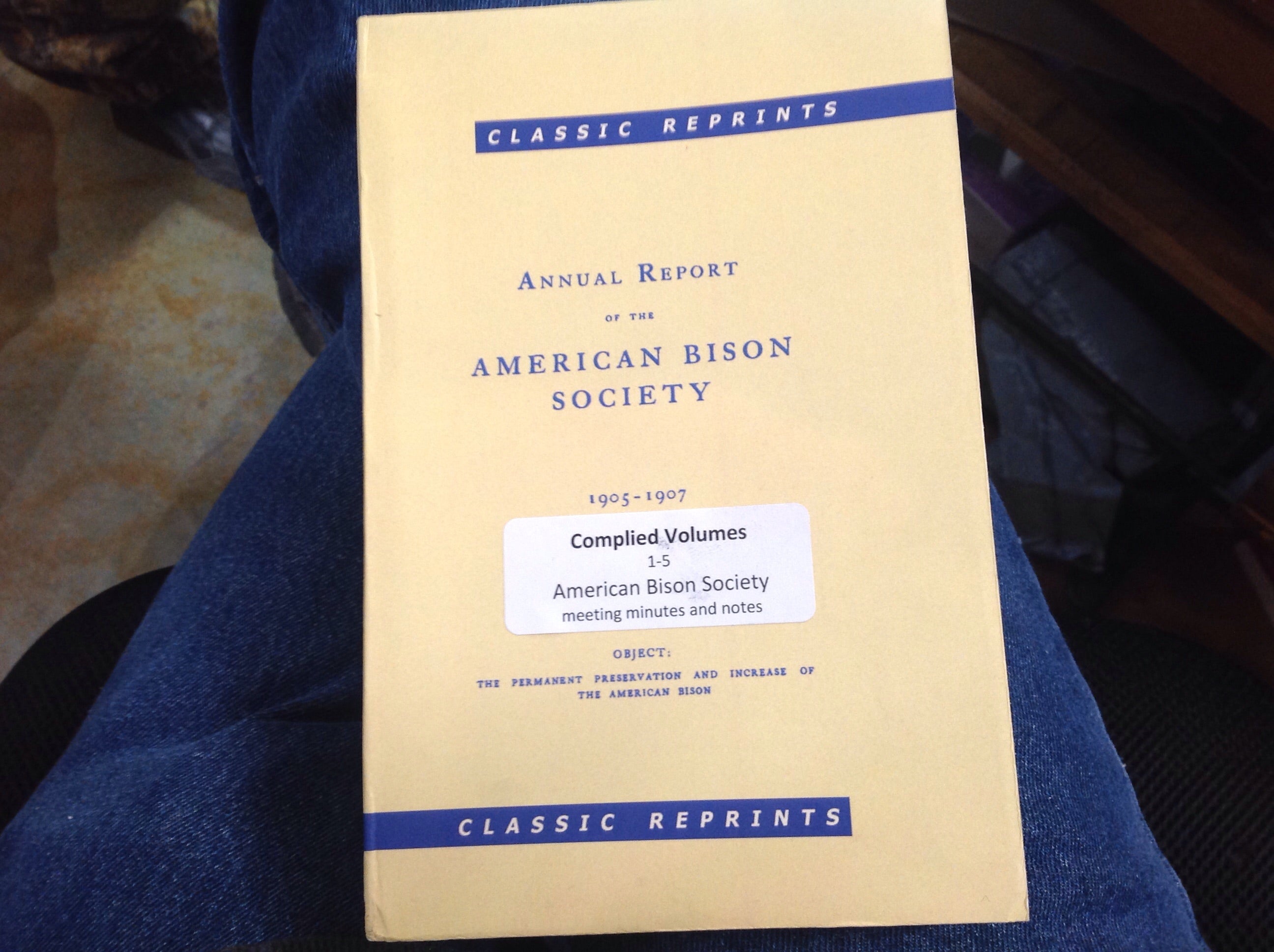 BOOKS - Annual Report of the American Bison Society Compiled Volumes 1 ...