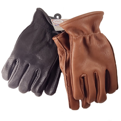 Bison Leather Vellux Iined Gloves - Closeout buy!  Med & XL Insulated   Limited supply