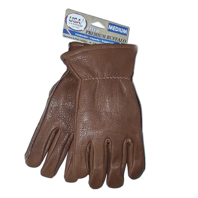 Bison Leather Vellux Iined Gloves - Closeout buy!  Med & XL Insulated   Limited supply