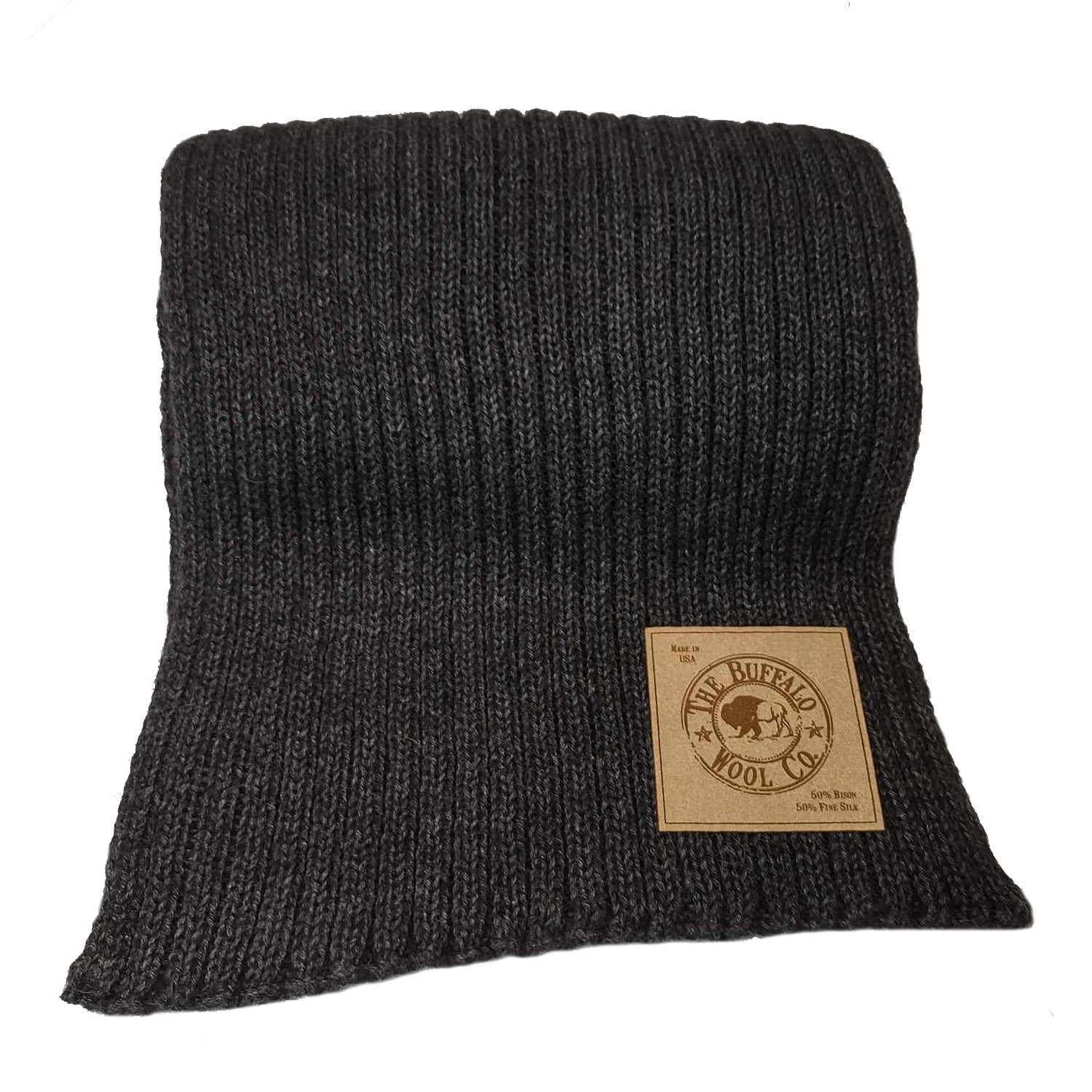 Bison/silk scarf – The Buffalo Wool Co.