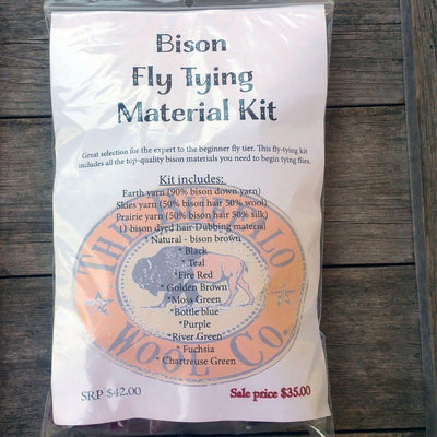 Ultimate Bison Fly Tying Kit Patterns & Kits The Buffalo Wool Co. 