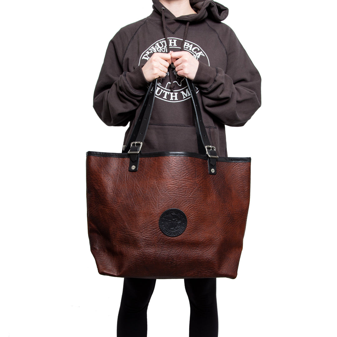Bison Leather Market Tote – The Buffalo Wool Co.