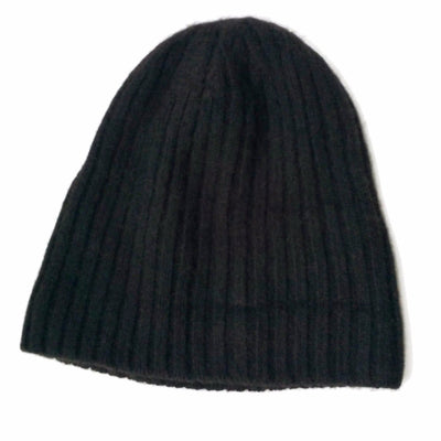 Bison Beanie Bison Gear The Buffalo Wool Co. Ribbed - Black 